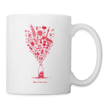 Bottle of Adventures - Tasse - Weiß - Rechts