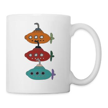 Fantasievoller Unterwasser-boote - Tasse - Weiß - Rechts