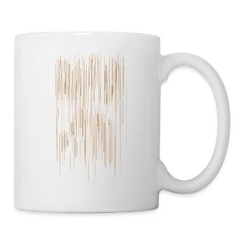 Streifen Muster / Hintergrund - Tasse - Weiß - Rechts
