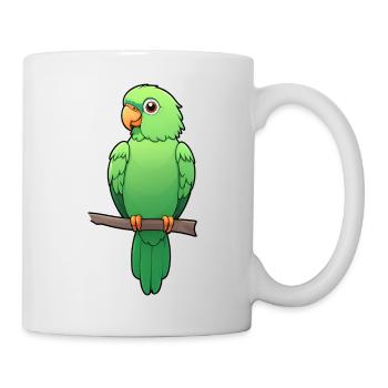 Adorable Green Parrot - Mug - white - Right