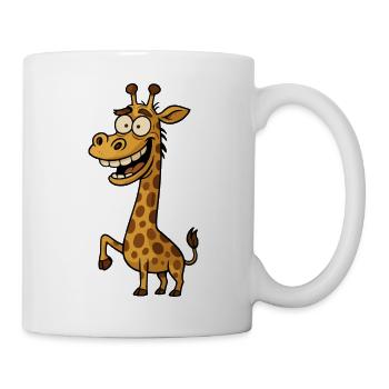 Funny Cartoon Giraffe Comic Design - Mug - white - Right