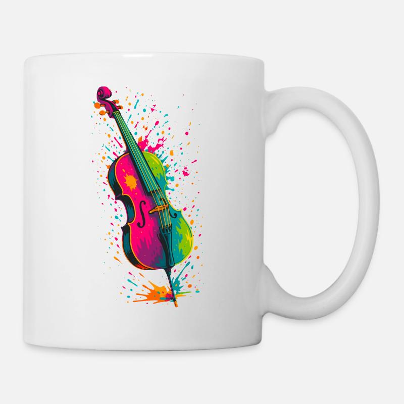 Violoncelle Splash - Mug blanc - blanc