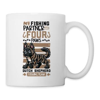 Pêche et berger hollandais - Mug blanc - blanc - Droite