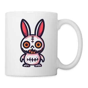 Lapin Halloween Bande dessinée Drôle - Mug blanc - blanc - Droite