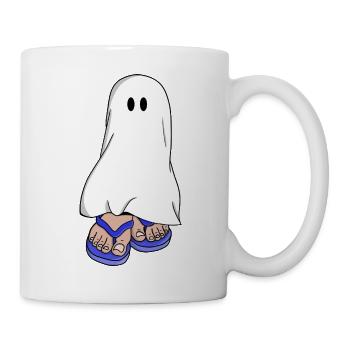 Ghost in Blue Sandals - Mug - white - Right