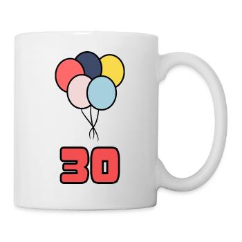 30. 30 YEARS. 30th ANNIVERSARY. 30 YEARS ANNIVERSARY. - Mug - white - Right