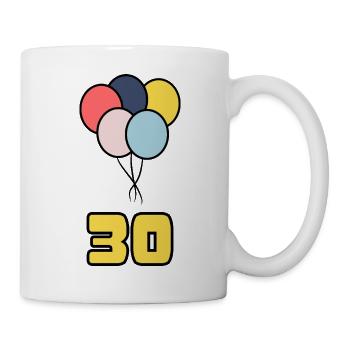 30. 30 YEARS. 30th ANNIVERSARY. 30 YEARS ANNIVERSARY. - Mug - white - Right