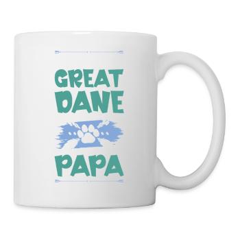papa chien dogue allemand - Mug blanc - blanc - Droite