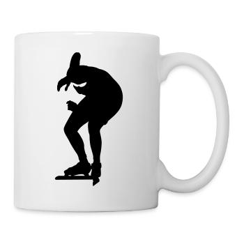 Schlittschuhlaufen - Tasse - Weiß - Rechts