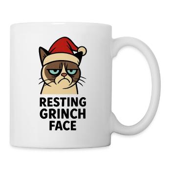 Noël Pas content râleur  - Mug blanc - blanc - Droite