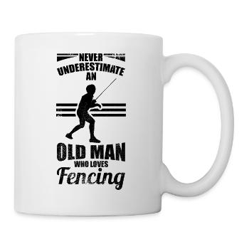 Fencer Grandpa - Mug - white - Right