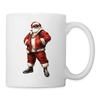 Père Noël, le Père Noël dans le style hip hop, rap - Mug blanc - blanc - Droite