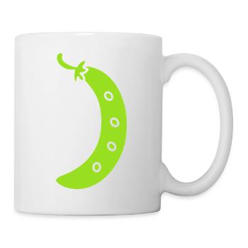 Französische Bohne - Tasse - Weiß - Rechts