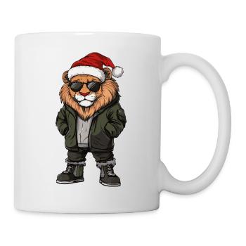Noël Lion Hiver - Mug blanc - blanc - Droite