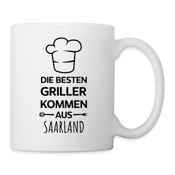 The best grillers come from Saarland Design - Mug - white - Right