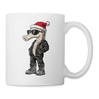 Seepferd Weihnachten Winter - Tasse - Weiß - Rechts