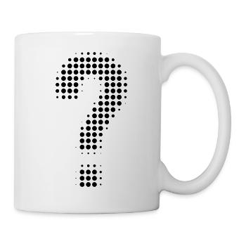 point d’interrogation - Mug blanc - blanc - Droite