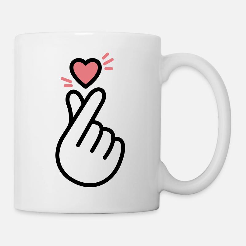 Cœur K-Pop - Mug blanc - blanc