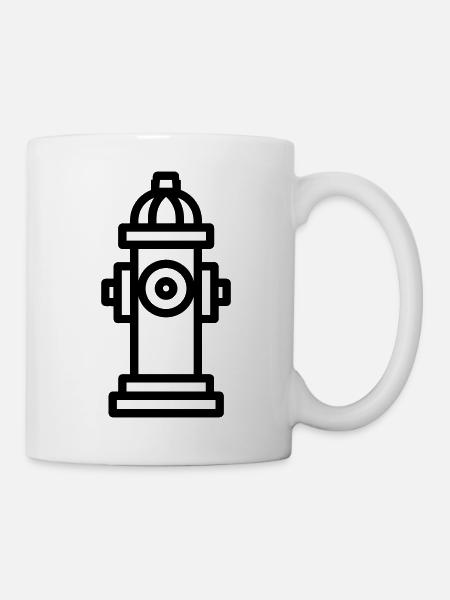 Hydrant - Tasse - Weiß