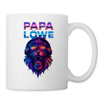 Dad Lion Saying Funny Father's Day Gift Cute - Mug - white - Right