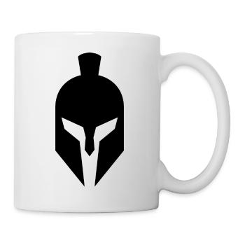 Spartan helmet - Mug - white - Right