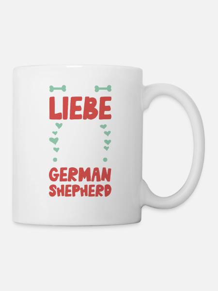 Ich liebe meinen German Shepherd - Tasse - Weiß