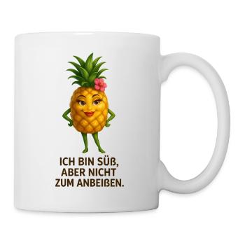 Ananas sucré avec un humour espiègle - Mug blanc - blanc - Droite