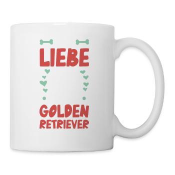 I love my golden retriever - Mug - white - Right