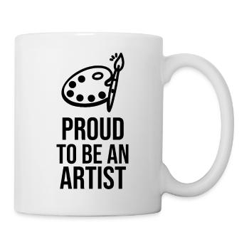 Proud to be an Artist - Minimalist Line Art - Mug - white - Right