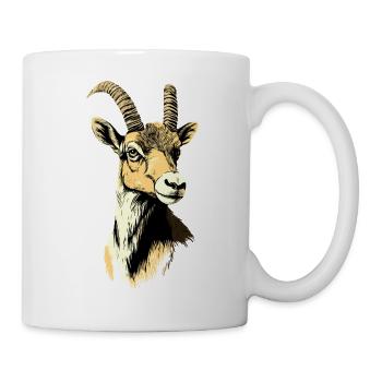 Capricorn Goat Alpine Ibex Capricorn Goats - Mug - white - Right