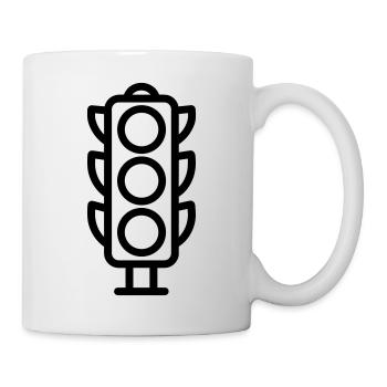 feu  - Mug blanc - blanc - Droite