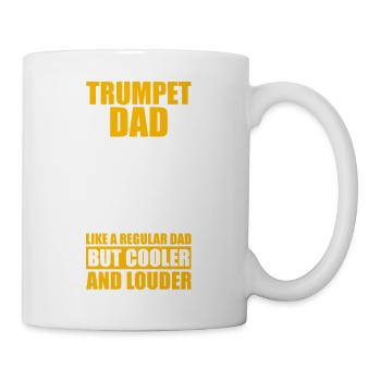 Père tromboniste Trompettiste - Mug blanc - blanc - Droite