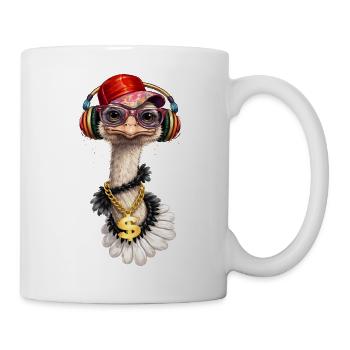 Bouquet cool avec casque - Mug blanc - blanc - Droite