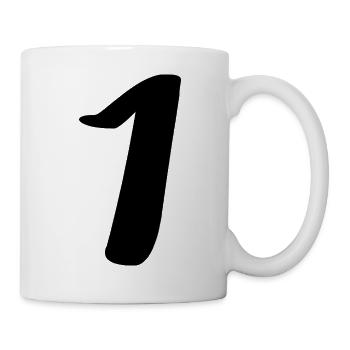1. 1 year. 1st ANNIVERSARY. 1 YEAR ANNIVERSARY - Mug - white - Right