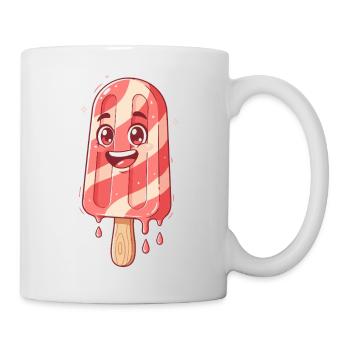Süßer Streifen Eis Lächeln - Mug - white - Right