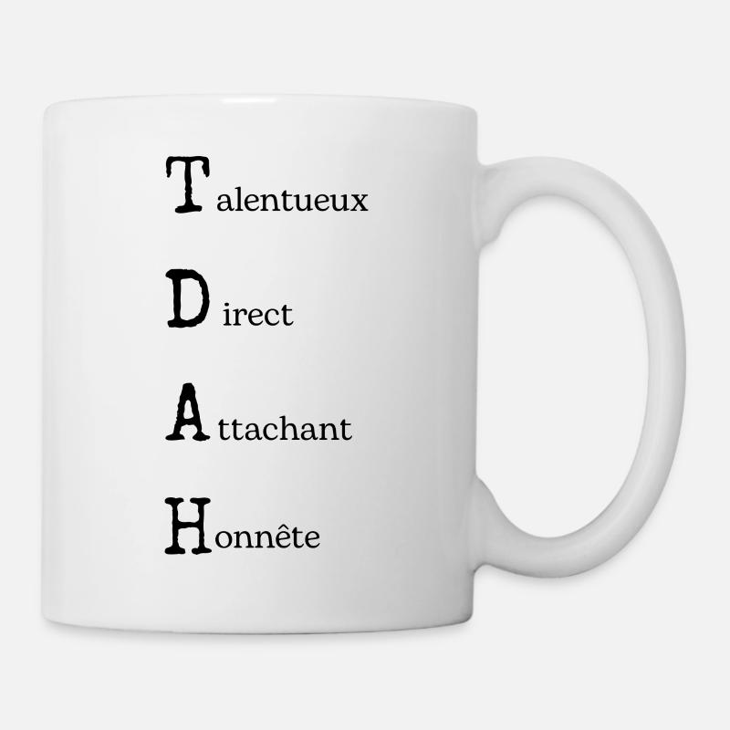 TDAH Power : Positivité Neurodivergente - Mug blanc - blanc