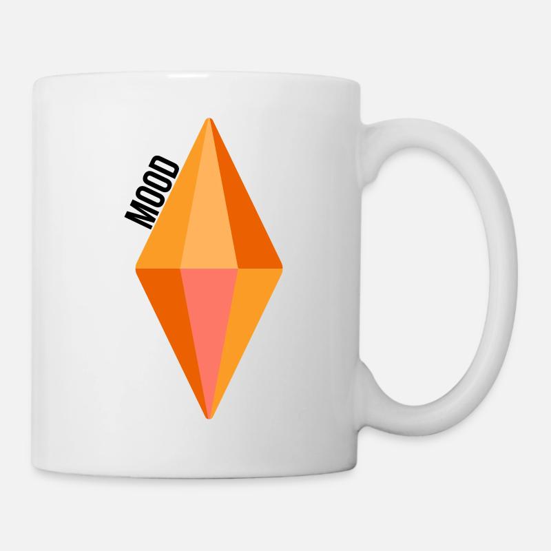 Mood Crystal Sims Kristall Laune - Tasse - Weiß