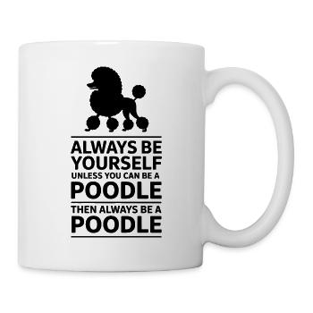 Pudel Sprüche Hund Lustiges Pudel Geschenk - Tasse - Weiß - Rechts