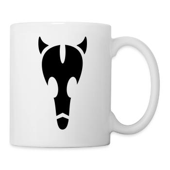 Alien Bull Skull - Mug - white - Right