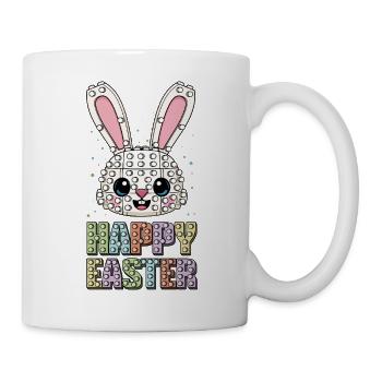 Meisterbauer Ziegelbauer Bunny Face Ziegel - Tasse - Weiß - Rechts