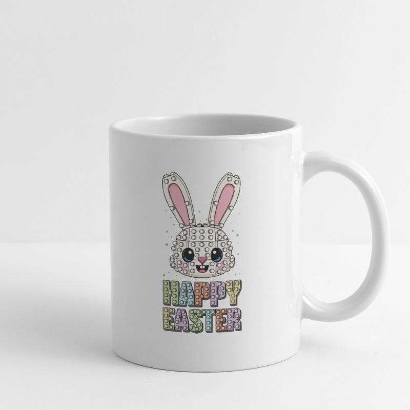 Master Builder Brick Builder Bunny Face Bricks Mug