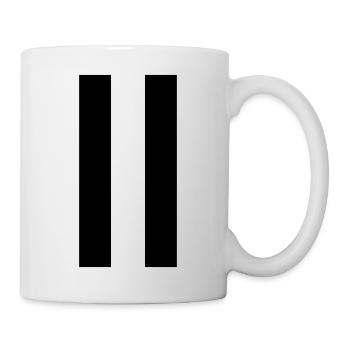 Panneau pause – design minimaliste moderne - Mug blanc - blanc - Droite
