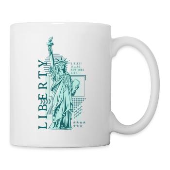 Vintage Blue Liberty - Mug - white - Right
