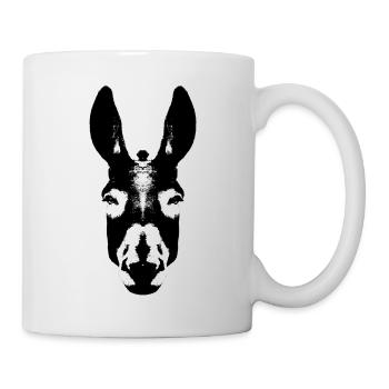 Esel / Kopf  - Tasse - Weiß - Rechts