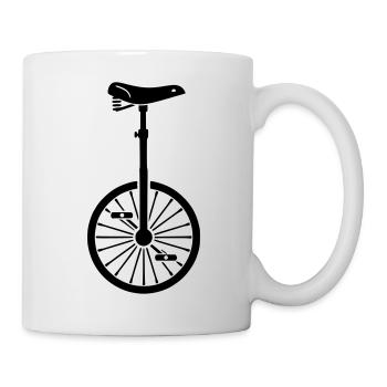 Unicycle Bicycle Circus Acrobatics - Mug - white - Right