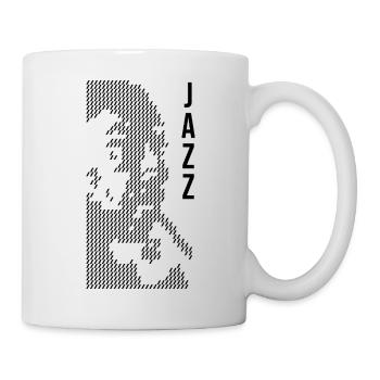 Design d’affiches de musique jazz - Mug blanc - blanc - Droite