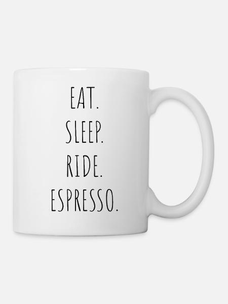 Manger-Dormir-Espresso- - Mug blanc - blanc