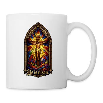 Auferstehung He is Risen Ostern Jesus - Tasse - Weiß - Rechts