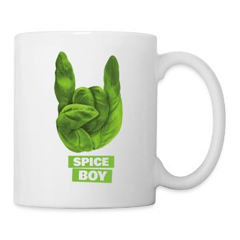 Spiceboy - Basil - Devil Horns - Rock 'n' Roll - Mug - white - Right