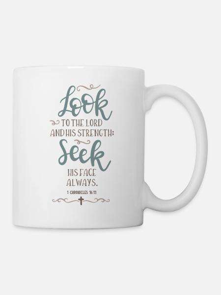 Suche seine Kraft - Tasse - Weiß